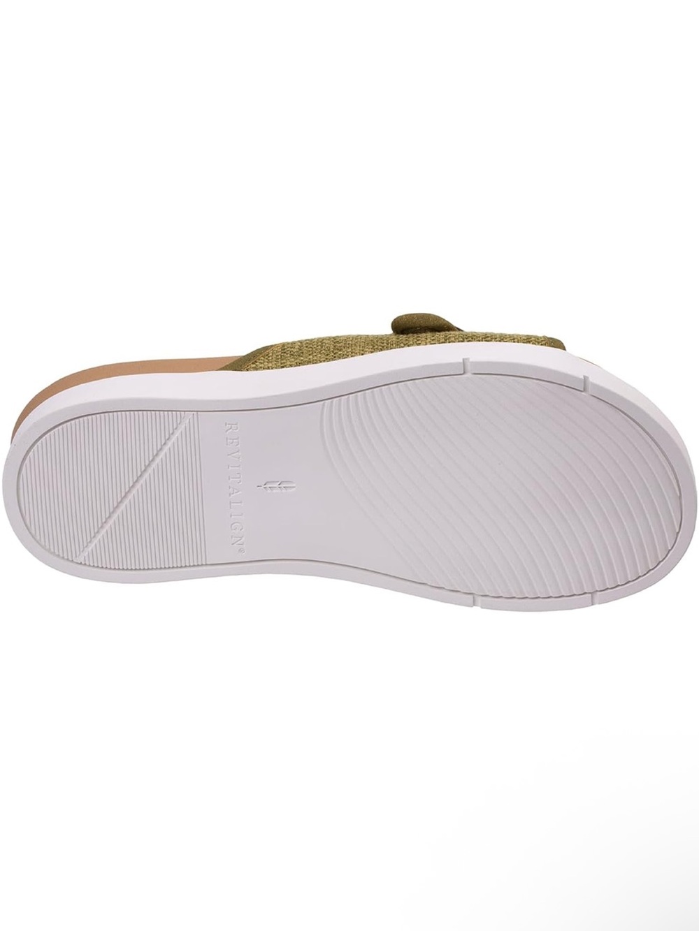 Revitalign Olive Green Slide Sandal with Buckle Accent - Women's Casual Slip-On - Picture 4 of 8
